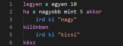EL++ if / else feltétel magyarul